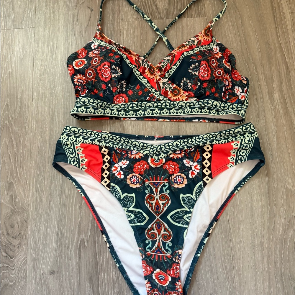 Vibrant Floral Bikini Set
